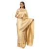 54464938737 251abd11fb o d 1000x1000 1 Women's Silk Printed Saree With Unstitched Blouse 5.5Mtr (Gold)