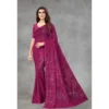 54465537679 27a1b30df7 o d 1000x1000 1 Women's Georgette Embellished Sequnece Bollywood Saree With Unstitched Blouse 5.5Mtr (Purple)