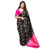 54465974239 fc9183a400 o d 1000x1000 1 Women's Silk Printed Saree With Unstitched Blouse 5.5Mtr (Pink)
