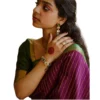 54466035553 b729ca2812 o d 1000x1000 1 Women's Silk Printed Saree With Unstitched Blouse 5.5Mtr (Wine)