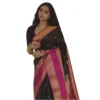 54466127660 eb4e0faf8f o d 1000x1000 1 Women's Silk Printed Saree With Unstitched Blouse 5.5Mtr (Black-Pink)