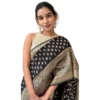 54466128335 51bfe0c196 o d 1000x1000 1 Women's Silk Printed Saree With Unstitched Blouse 5.5Mtr (Black)
