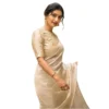54466128345 609f438cc8 o d 1000x1000 1 Women's Silk Printed Saree With Unstitched Blouse 5.5Mtr (Off White)