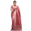 54466128760 d635cb66a2 o d 1000x1000 1 Women's Silk Printed Saree With Unstitched Blouse 5.5Mtr (Peach)