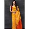 54472836263 8f29444a47 o d 1000x1000 1 Women's Soft Lichi Silk Printed Saree With Unstitched Blouse 5.5Mtr (Yellow)
