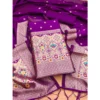 54537115266 3600d1e764 o d 1000x1000 1 Women's Banarasi Silk Printed Unstitched Salwar Suit Material With Dupatta (Purple, 3Mtrs)