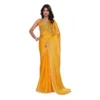 BSB178 SAZYYYmych 1 Mstd Main 1000x1000 1 Women's Jimmy choo Embellished Bollywood Saree With Unstitched Blouse 5.5Mtr (Mustard)