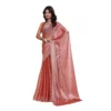 BSB178 SAZYYYmych 1 Orng Main 1000x1000 1 Women's Jimmy choo Embellished Bollywood Saree With Unstitched Blouse 5.5Mtr (Orange)