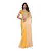 BSB178 SAZYYYmych 1 Ylow Main 1000x1000 1 Women's Tissue Pure Silk Embellished Bollywood Saree With Unstitched Blouse 5.5Mtr (Yellow)