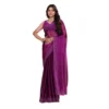 BSB178 SAZYYYmych 2 Prle Main 1000x1000 1 Women's Jimmy choo Embellished Bollywood Saree With Unstitched Blouse 5.5Mtr (Purple)