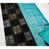 BSB233 SAs YYYh 5018 blkliblu main 1000x1000 1 Women's Litchi silk Printed Saree With Unstitched Blouse (Black With Blue)