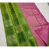 BSB233 SAs YYYh 5018 ligreen main 1000x1000 1 Women's Litchi silk Printed Saree With Unstitched Blouse (Green With Pink)