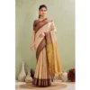 PID 62419 Generic Women s Silk Blended Jaquard Woven Saree With Unstitched Blouse 5 5 Mtr Beige 1 1000x1000 1 Women's Silk Blended Jaquard Woven Saree With Unstitched Blouse 5.5Mtr (Beige)