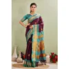 PID 62420 Generic Women s Silk Blended Jaquard Woven Saree With Unstitched Blouse 5 5 Mtr Purple 1 1000x1000 1 Women's Silk Blended Jaquard Woven Saree With Unstitched Blouse 5.5Mtr (Purple)