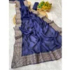 PID 62449 Generic Women s Silk Embroidred Saree With Unstitched Blouse 5 5 Mtr Blue 1 1000x1000 1 Women's Silk Embroidred Saree With Unstitched Blouse 5.5Mtr (Blue)