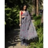 PID 62478 Generic Women s Linen Printed Saree With Unstitched Blouse 5 5 Mtr Grey 1 1000x1000 1 Women's Linen Printed Saree With Unstitched Blouse 5.5Mtr (Grey)