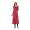 PID 63331 Women s Casual Crepe Sleeveless Slit Dress Maroon 1 1000x1000 1 Women's Casual Crepe Sleeveless Slit Dress (Maroon)