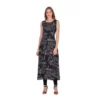 PID 63333 Women s Casual Crepe Sleeveless Slit Dress Black 1 1000x1000 1 Women's Casual Crepe Sleeveless Slit Dress (Black)