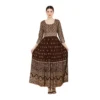 PID 63362 Women s Casual Rayon 3 4th Sleeves Dress Brown 1 1000x1000 1 Women's Casual Rayon 3-4th Sleeves Anarkali Kurti (Brown)