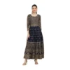 PID 63363 Women s Casual Rayon 3 4th Sleeves Dress Blue 1 1000x1000 1 Women's Casual Rayon 3-4th Sleeves Anarkali Kurti (Blue)