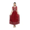 PID 63372 Women s Casual Rayon 3 4th Sleeves Kurti Maroon 1 1000x1000 1 Women's Casual Rayon Sleeveless Kurti (Maroon)