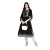 PID 63379 Women s Casual Rayon 3 4th Sleeves Dress Black 1 1000x1000 1 Women's Casual Rayon 3-4th Sleeves Kurti (Black)