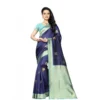 PID 63564 Women s Soft Lichi Silk Printed Saree With Unstitched Blouse 5 5 Mtr Navy Blue 1 1000x1000 1 Women's Soft Lichi Silk Printed Saree With Unstitched Blouse 5.5Mtr (Navy Blue)