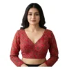 PID 63923 Women s Ajrakh Cotton Printed V Neck Padded Blouse Red 38 Ready Self Alterable 36 40 1 1000x1000 1 Women's Ajrakh Cotton Printed V-Neck Padded Blouse (Red 38 Ready (Self Alterable 36–40)
