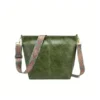 PID 63978 Women s PU Leather Zipper Handbag Brown 1 1000x1000 1 Women's PU Leather Zipper Handbag (Green)