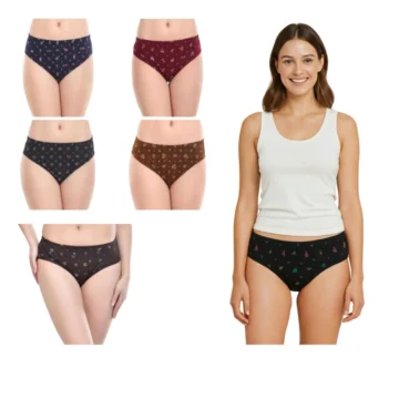 Pack of_6 Women's Cotton Printed Hipster Panty (Multicolor)