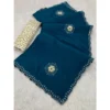 PID 64709 Women s Chiffon Butti Dotted Saree With Unstitched Blouse 5 5 Mtr Blue 1 1000x1000 1 Women's Chiffon Butti Dotted Saree With Unstitched Blouse 5.5Mtr (Blue)