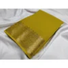 PID 64839 Women s Crape Chit Pallu Solid Saree With Unstitched Blouse 5 5 Mtr Mustard Yellow 1 1000x1000 1 Women's Crepe Chit Pallu Solid Saree With Unstitched Blouse 5.5Mtr (Mustard Yellow)