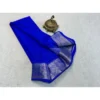 PID 64845 Women s Crape Chit Pallu Solid Saree With Unstitched Blouse 5 5 Mtr Navy Blue 1 1000x1000 1 Women's Crepe Chit Pallu Solid Saree With Unstitched Blouse 5.5Mtr (Navy Blue)