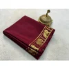 PID 64850 Women s Crape Chit Pallu Solid Saree With Unstitched Blouse 5 5 Mtr Maroon 1 1000x1000 1 Women's Crepe Chit Pallu Solid Saree With Unstitched Blouse 5.5Mtr (Maroon)