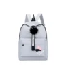 PID 65112 Generic Unisex PU Leather Solid Medium Zipper Backpack Grey 1 1000x1000 1 Unisex PU Leather Solid Medium Zipper Backpack (Grey)