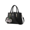 PID 65122 Generic Women s PU Leather Solid Shoulder Zipper Handbag Black 1 1000x1000 1 Women's PU Leather Solid Shoulder Zipper Handbag (Black)