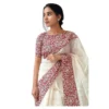 PID 65190 Women s Linen Printed Saree With Unstitched Blouse 5 5 Mtr White 1 1000x1000 1 Women's Linen Printed Saree With Unstitched Blouse 5.5Mtr (White)