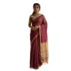 PID 65226 Women s Cotton Printed Saree With Unstitched Blouse 5 5 Mtr Wine 1 1000x1000 1 Women's Cotton Printed Saree With Unstitched Blouse 5.5Mtr (Wine)