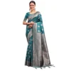 PID 65259 Women s Banarasi Silk Printed Saree With Unstitched Blouse 5 5 Mtr Sea Green 1 1000x1000 1 Women's Banarasi Silk Printed Saree With Unstitched Blouse 5.5Mtr (Sea Green)