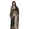 PID 65274 Women s Banarasi Silk Printed Saree With Unstitched Blouse 5 5 Mtr Green 1 1000x1000 1 Women's Banarasi Silk Printed Saree With Unstitched Blouse 5.5Mtr (Green)