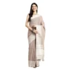 PID 65281 Women s Linen Printed Saree With Unstitched Blouse 5 5 Mtr Beige 1 1000x1000 1 Women's Linen Printed Saree With Unstitched Blouse 5.5Mtr (Beige)