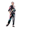 PID 65330 Women s Satin Colour Block Long Sleeves Co Ord Set Black Multi 1 1000x1000 1 Women's Satin Colour Block Long Sleeves Co-Ord Set (Multicolor)