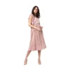 PID 65347 Women s Polyester Pleated Flutter Dress Champagne Gold 1 1000x1000 1 Women's Polyester Pleated Flutter Dress (Champagne Gold)