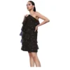 PID 65353 Women s Organza Tiered Sleeveless Dress Black 1 1000x1000 1 Women's Organza Tiered Sleeveless Dress (Black)