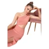 PID 65359 Women s Polyester Lycra Solid Sleeveless Dress Pink 1 1000x1000 1 Women's Polyester Lycra Solid Sleeveless Dress (Pink)