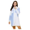 PID 65370 Women s Denim Solid Long Sleeves Dress Blue 1 1000x1000 1 Women's Denim Solid Long Sleeves Dress (Blue)