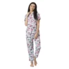 PID 65407 Women s Cotton Blend Printed Short Sleeve Night Suit White 1 1000x1000 1 Women's Cotton Blend Printed Short Sleeve Night Suit (Multicolor)