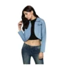 PID 65425 Women s Denim Solid 3 4th Sleeves Shrug Blue 1 1000x1000 1 Women's Denim Solid 3-4th Sleeves Shrug (Blue)