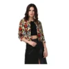 PID 65426 Women s Polyester Floral 3 4th Sleeves Shrug Multi 1 1000x1000 1 Women's Polyester Floral 3-4th Sleeves Shrug (Multicolor)