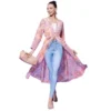 PID 65433 Women s Polyester Floral Long Sleeves Shrug Peach 1 1000x1000 1 Women's Polyester Floral Long Sleeves Shrug (Peach)